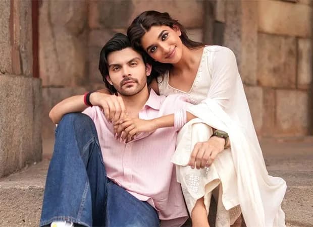 Aafiya Sayed and Veer Pahariya on the set of Prem Keetanu in a behind-the-scenes photo
