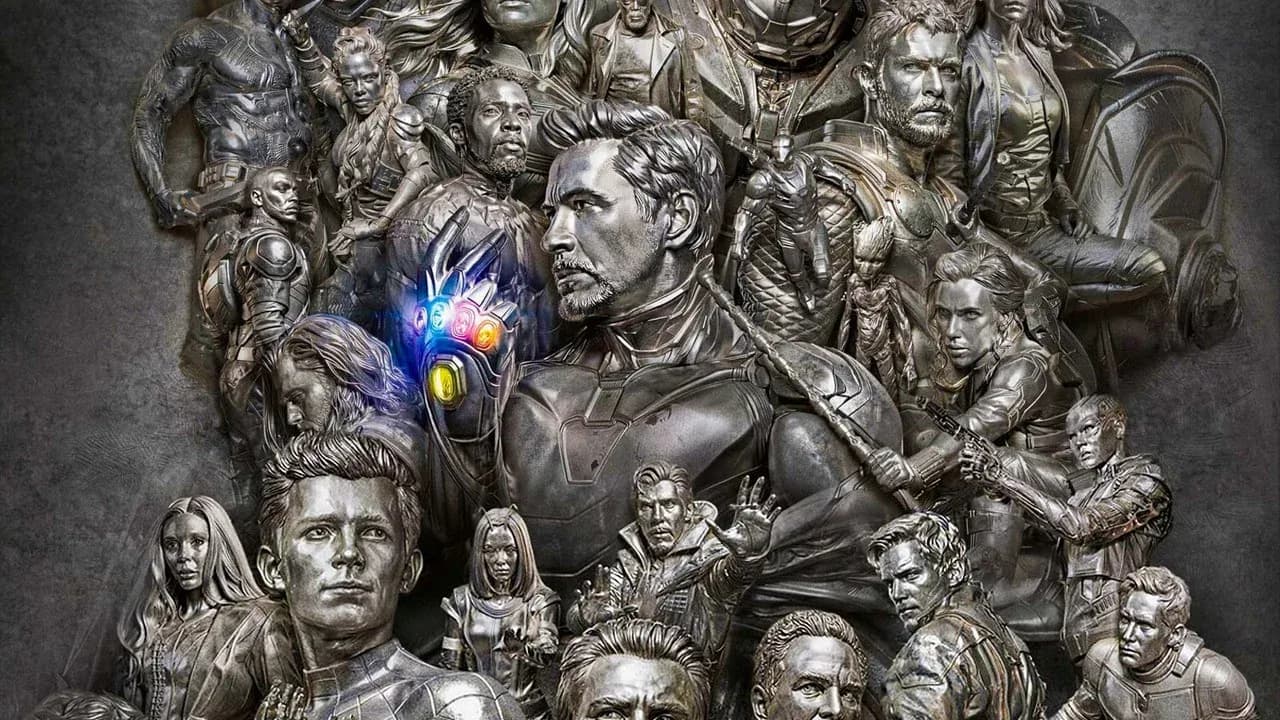 Poster showing Avengers: Endgame: Encore theatrical banner with Marvel logo and a glimpse of the Doomsday teaser