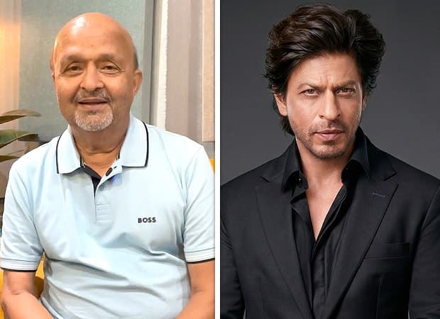 Lyricist Sameer speaking during interview with Komal Nafta, smiling as he talks about Shah Rukh Khan.