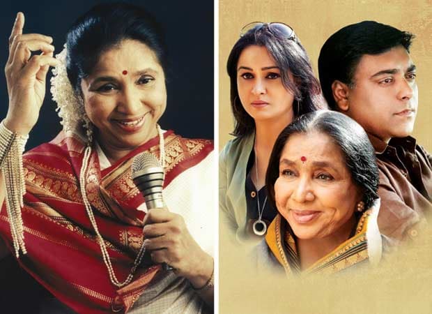 Asha Bhosle and Padmini Kolhapure together on the set of the film Mai