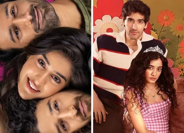 Poster of Pehla Pyaar Doosri Baar showing the six debut actors in a vibrant, youthful setting