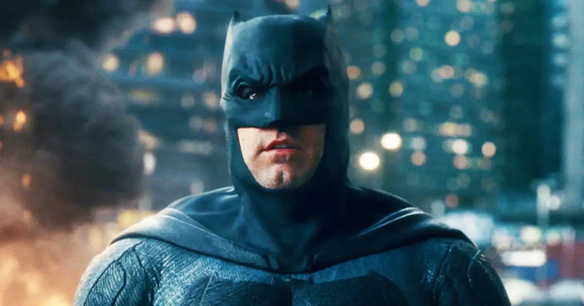 Ben Affleck speaking during a podcast interview discussing his time filming Justice League and Batman.