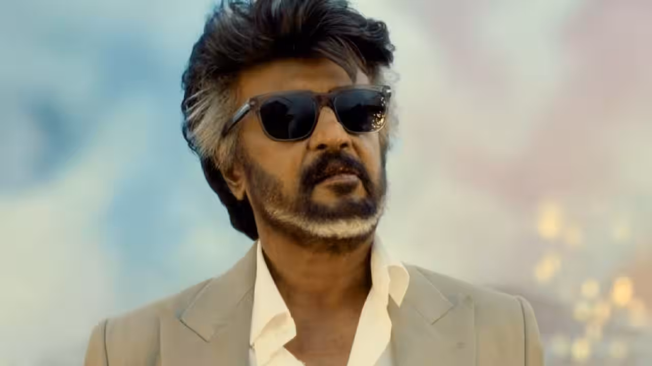 Rajinikanth in a promotional still from Jailer 2 accompanying the release of the song One Sun One Moon