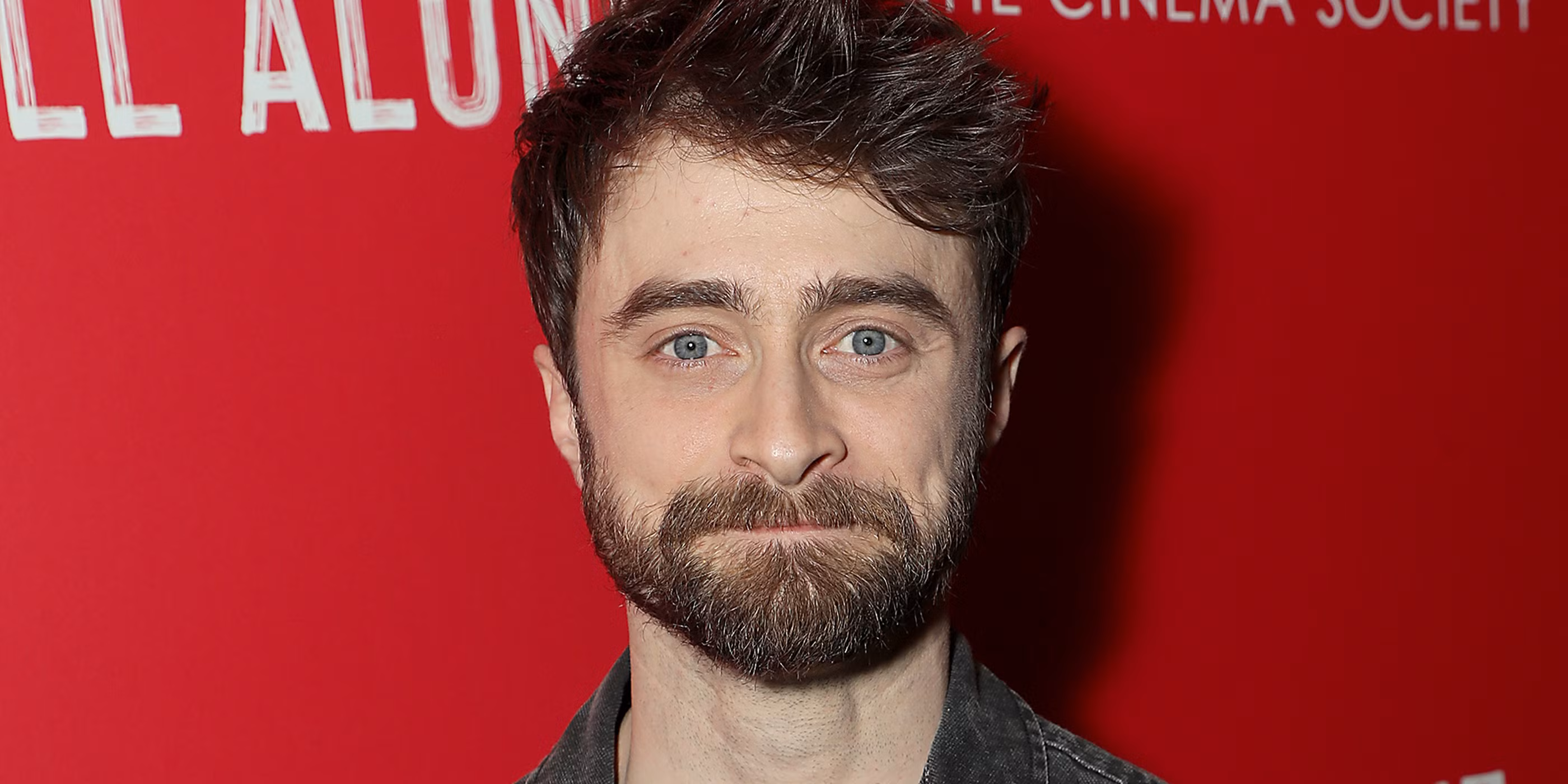 Daniel Radcliffe in character as Ig Perrish with horns growing from his head in a scene from the 2014 film Horns.