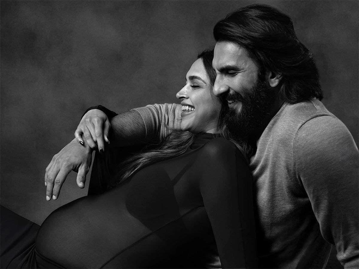 Instagram post by Deepika Padukone and Ranveer Singh showing a baby footprint image announcing the birth of their second daughter