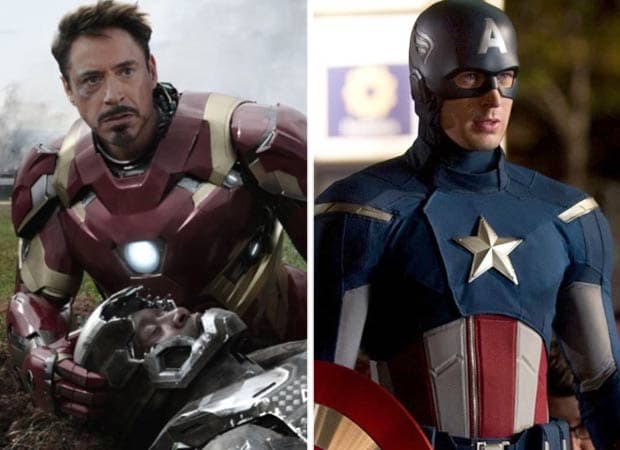 Promotional collage of the original Avengers cast including Robert Downey Jr, Chris Evans, Chris Hemsworth, Mark Ruffalo, Scarlett Johansson and Tom Hiddleston in character