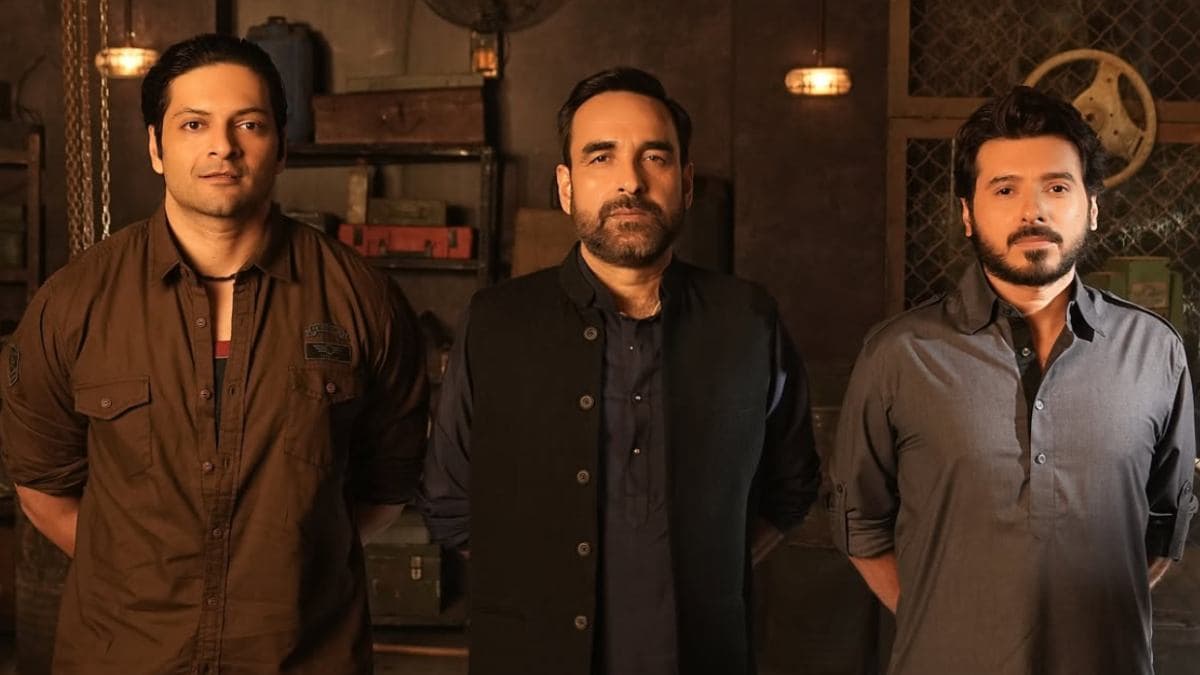 Poster of Mirzapur: The Movie featuring Pankaj Tripathi and Ali Fazal
