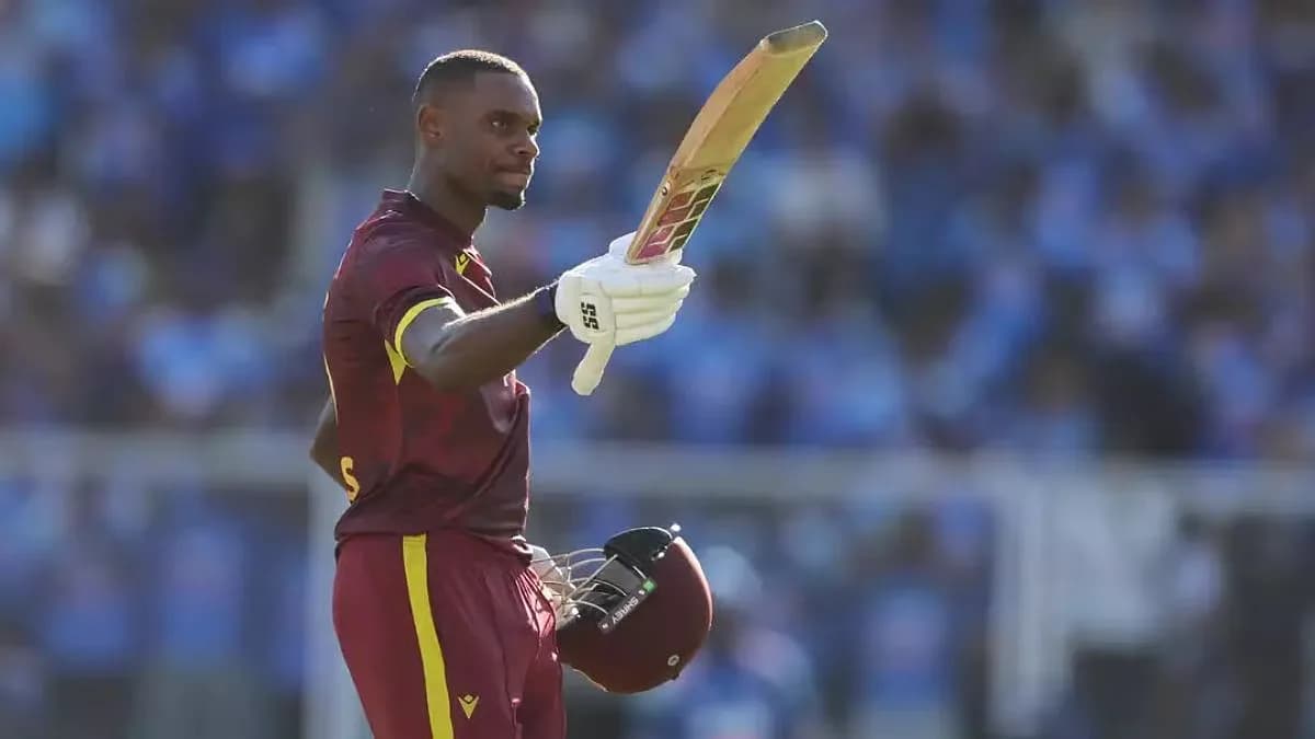 Justin Greaves limping off the field with a bandaged calf during West Indies' first ODI against India in Thiruvananthapuram.