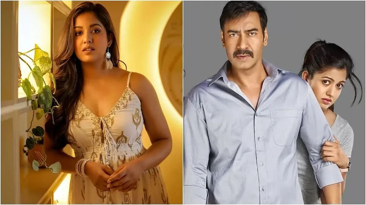 Ishita Dutta on set of Drishyam: The Conclusion