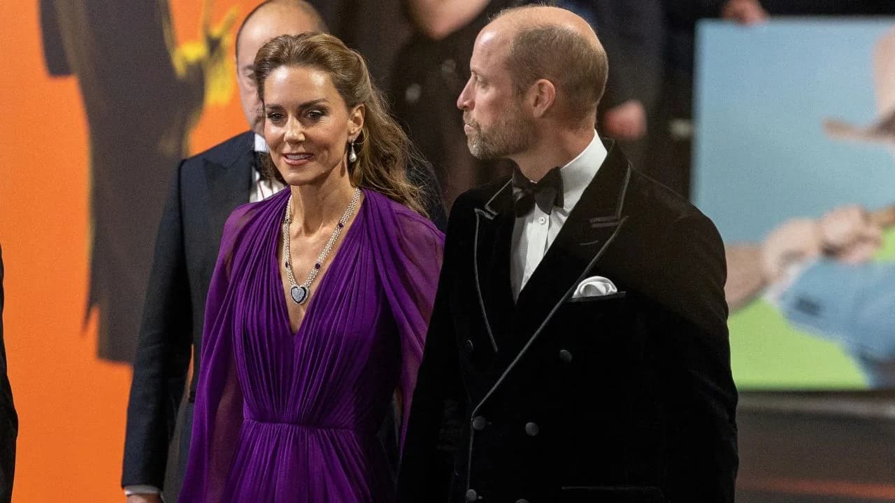 Prince William and Kate Middleton walking the red carpet with Tom Cruise at the Digger world premiere in Leicester Square
