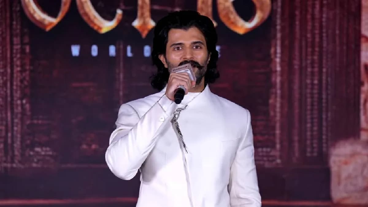 Vijay Deverakonda in a promotional still from Ranabaali