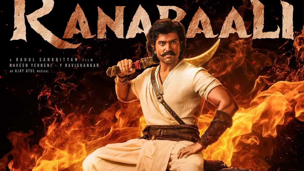Vijay Deverakonda and Rashmika Mandanna in Ranabaali promotional still