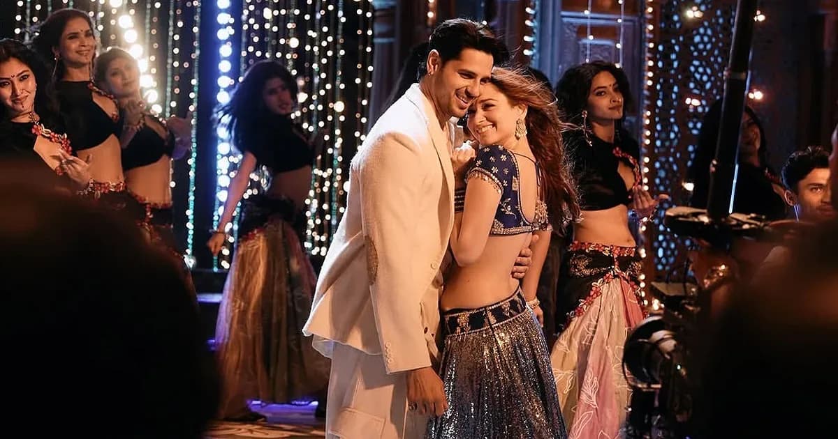 Poster of The Vvaan featuring Sidharth Malhotra and Tamannaah against a festive backdrop