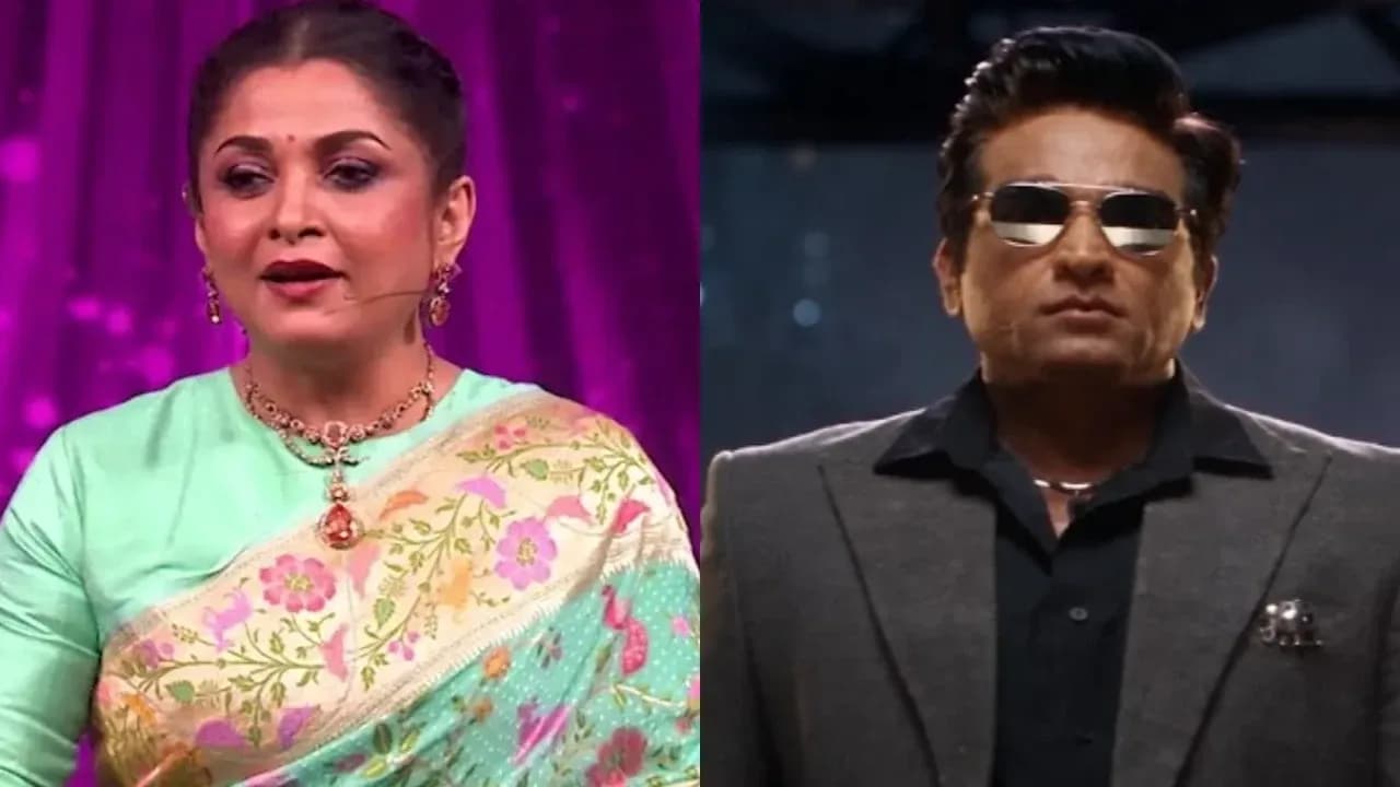 Ramya Krishnan on the Bigg Boss Tamil 10 set as guest host