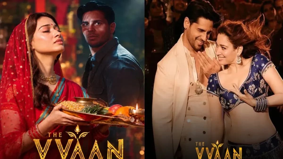 Tamanna Bhatia and Siddharth Malhotra on the poster of The One: Force of the Forest