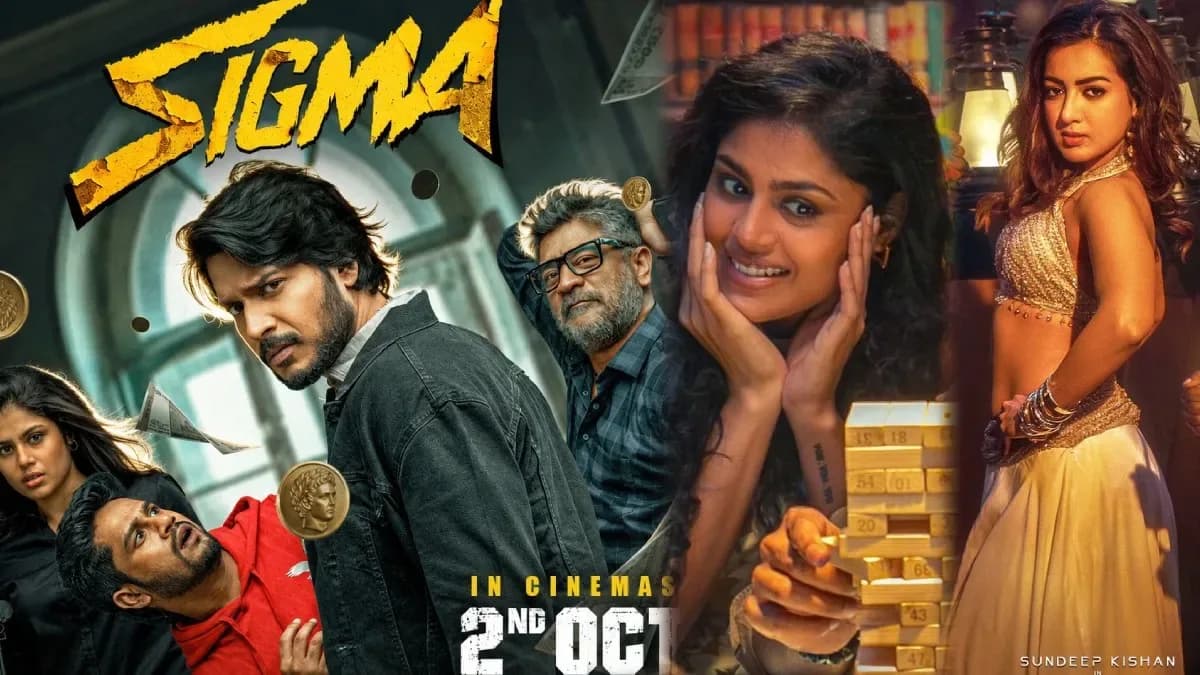 Poster or still from the Telugu film Sigma featuring Sandeep Kishan