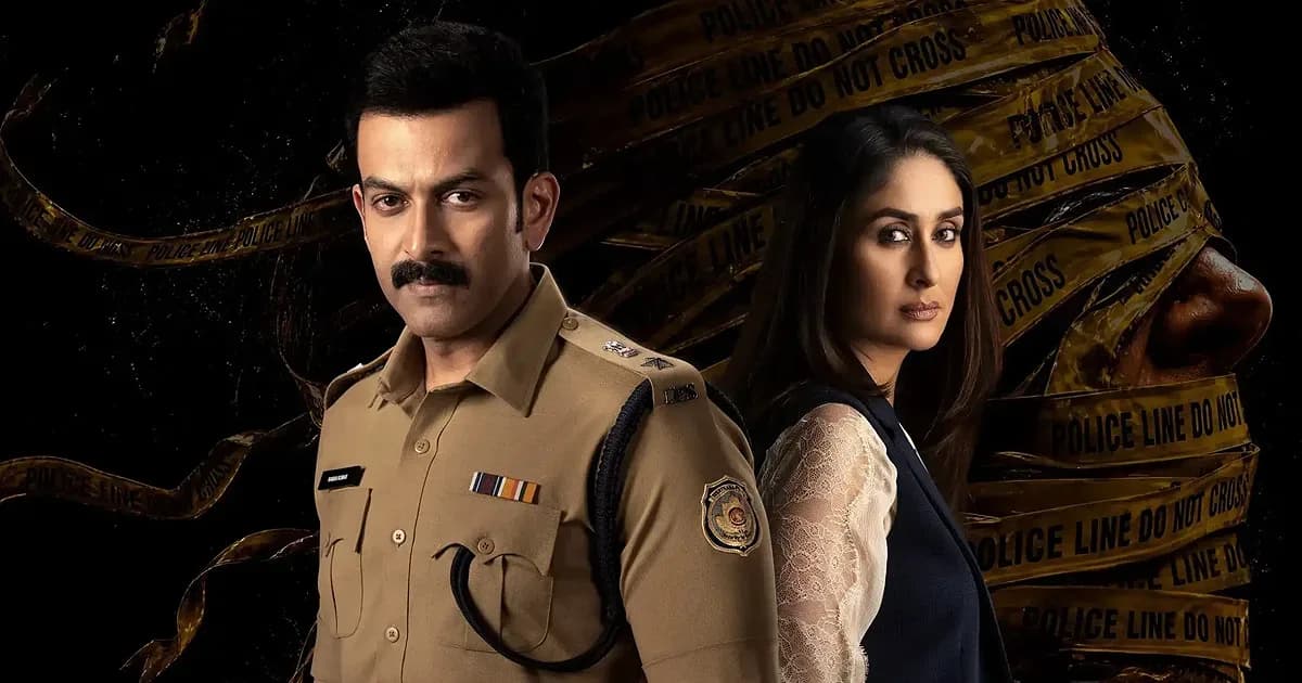 Promotional still from Daayra featuring Kareena Kapoor in an investigation drama setting