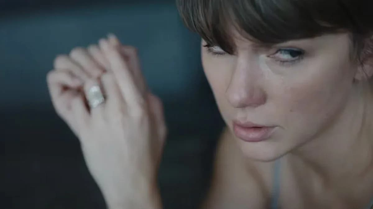 Taylor Swift performs during the 2026 MTV VMAs where her Patient Zero music video premiered.