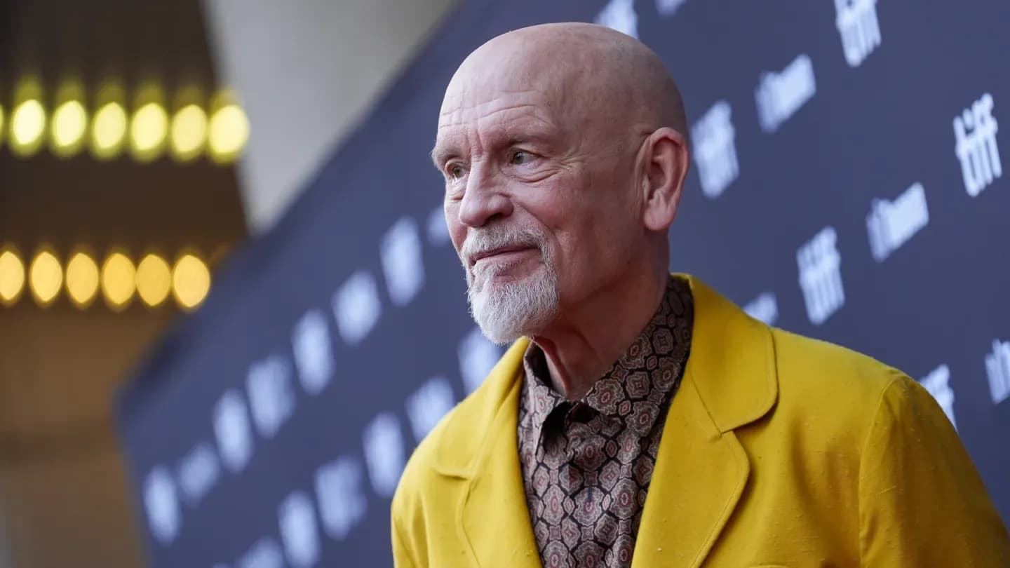 John Malkovich on the red carpet at the Santa Barbara International Film Festival
