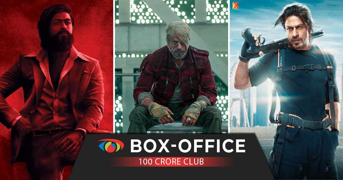 Collage of Bollywood film posters that entered the 100 crore club quickly, highlighting fast‑track earnings.