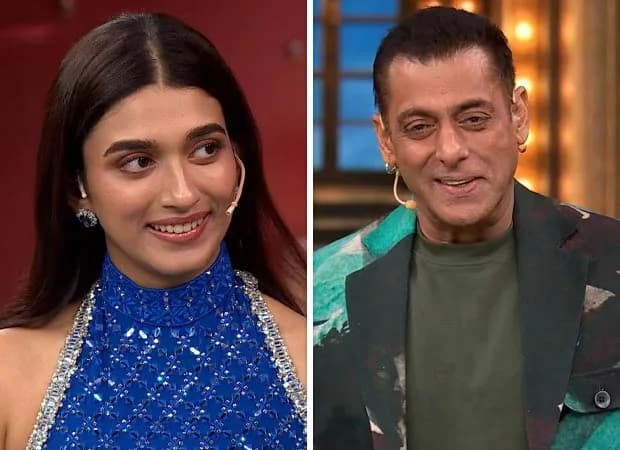 Aafiya Sayed and Salman Khan sharing a warm moment during Bigg Boss 20 Weekend Ka Vaar episode