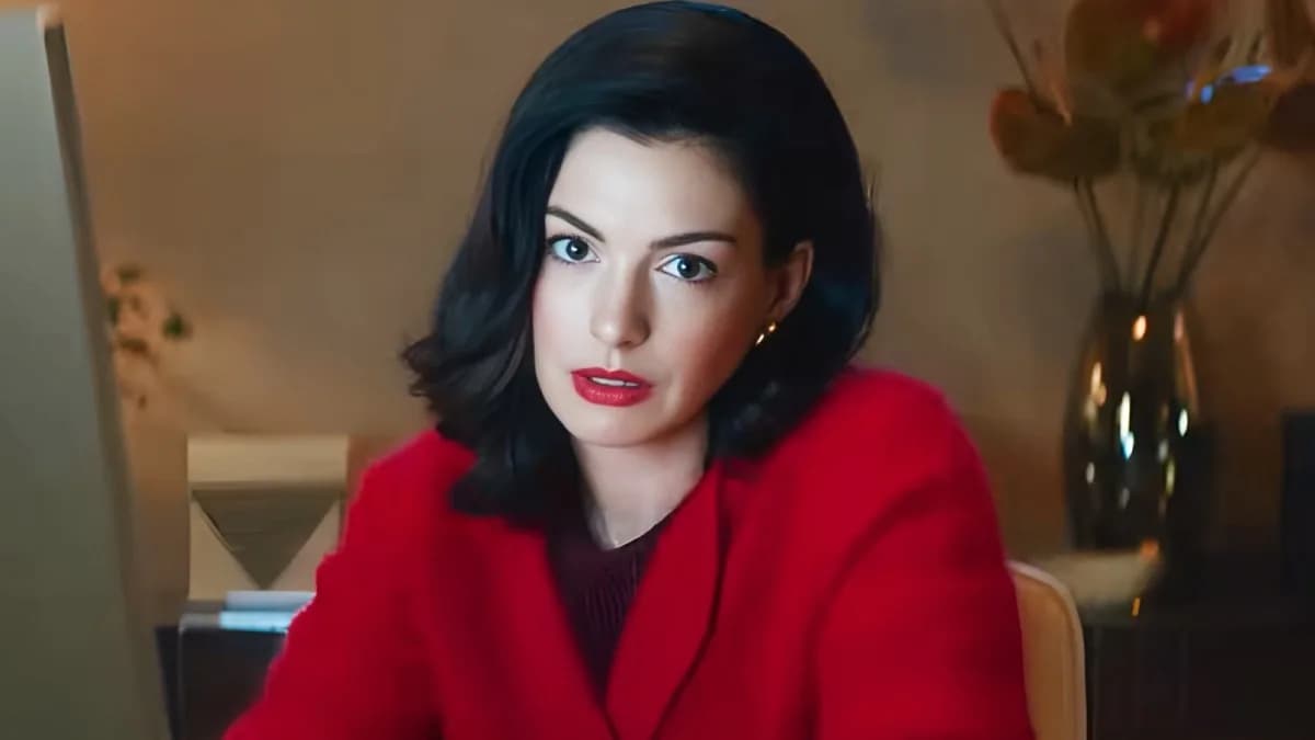 Anne Hathaway in a tense scene from Verity