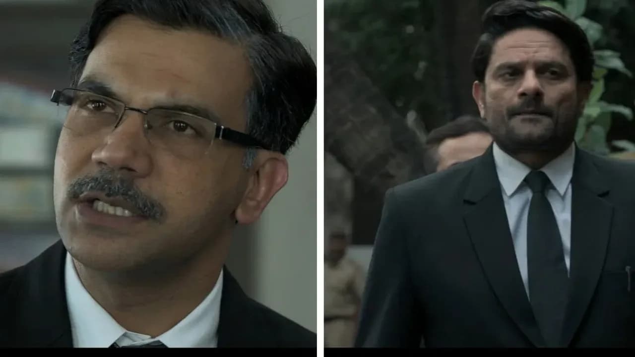 Rajkummar Rao in character as Ujjwal Nikam in a still from the Prahaar trailer