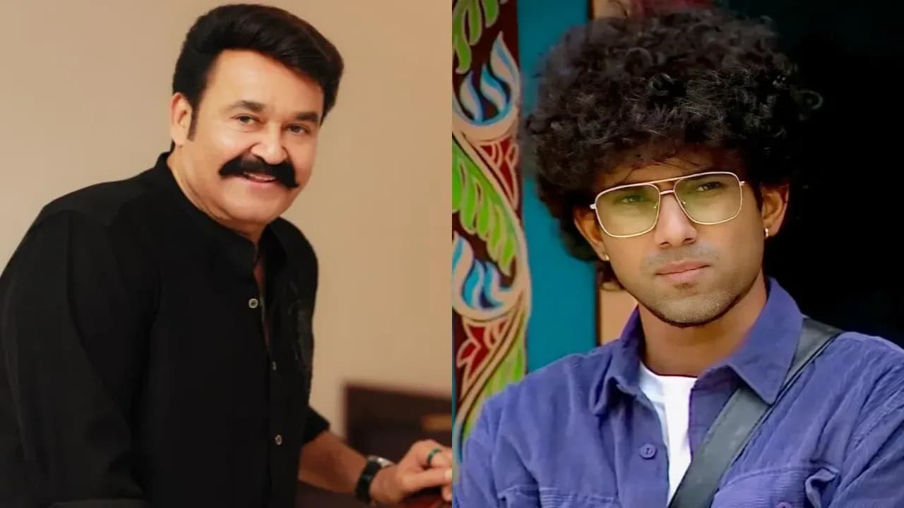 Mohanlal addressing contestants on Bigg Boss Malayalam 8, with Tashi looking tense in the background