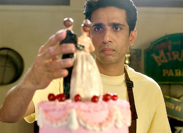 Poster or still from the children's film Little Thomas featuring the young lead actor with Gulshan Devaiah and Rasika Dugal