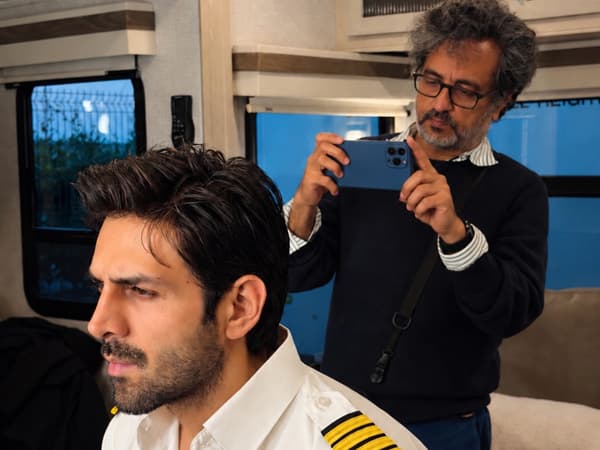 Kartik Aaryan dressed as an Indian Air Force pilot in his first-look poster for Captain India