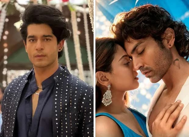 Shaan R Grover in a soft-lit scene, looking introspective, standing beside Gurmeet Choudhary in a muted-toned set.