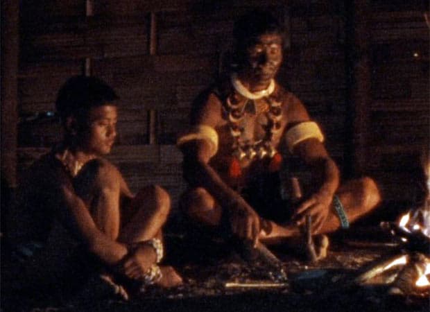 Theja Rio accepting the Platform Competition trophy at TIFF 2026, with lead actor Douglas Henshall and members of the Indigenous Naga cast.