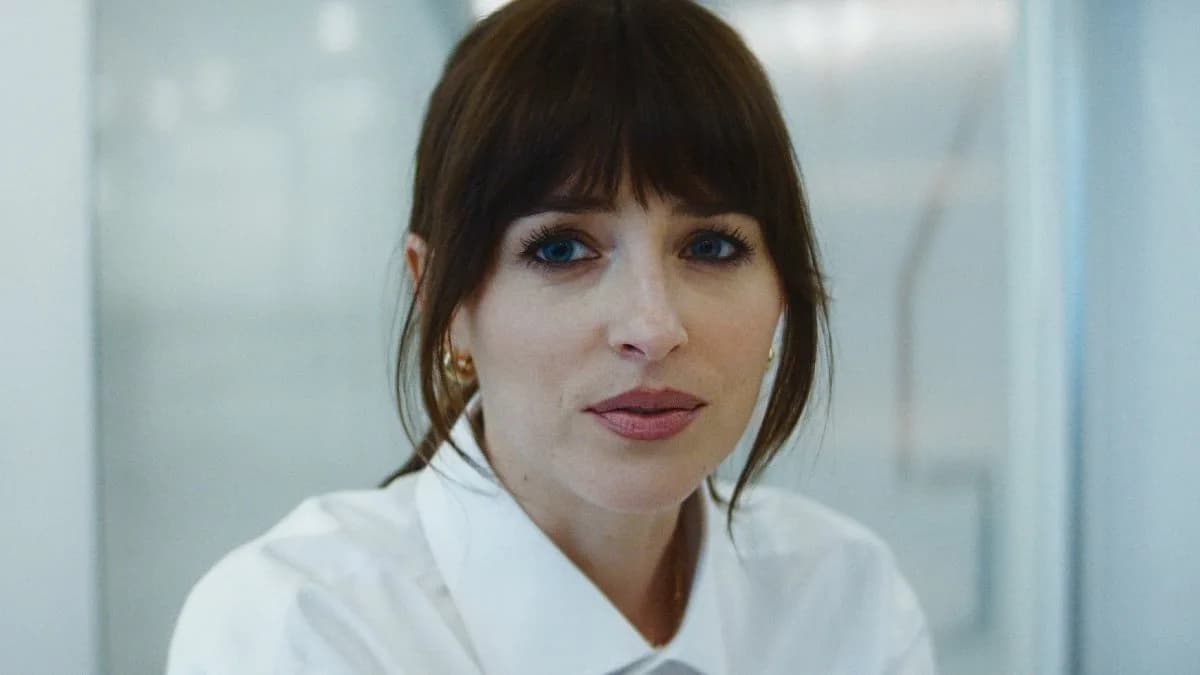 Dakota Johnson in a promotional still from the thriller Verity, based on Colleen Hoover's novel