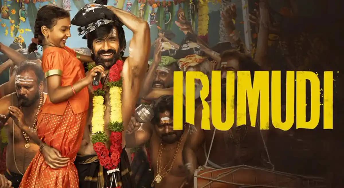 Poster or still from the Telugu film Irumudi starring Ravi Teja