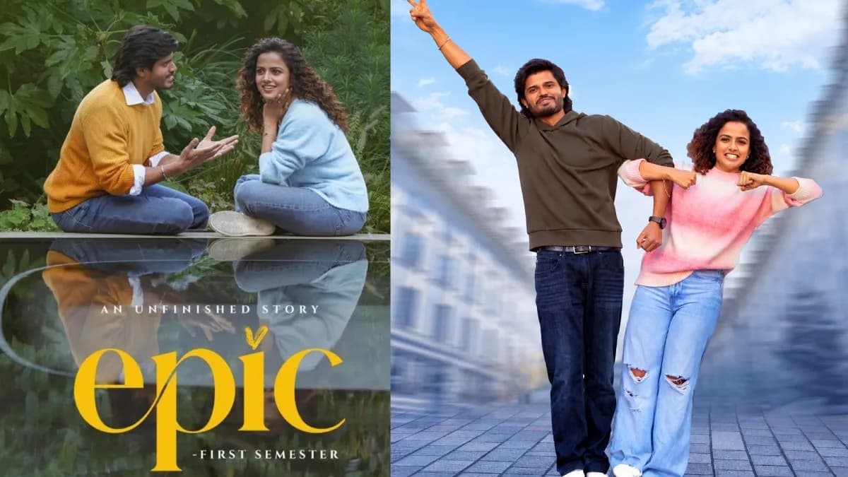 Anand Deverakonda and Vaishnavi Chaitanya in a still from Epic - First Semester