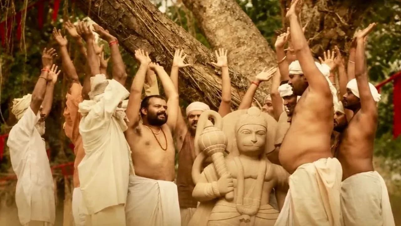 Poster art for the devotional drama Hanuman Ansh, based on the life of Neem Karoli Baba