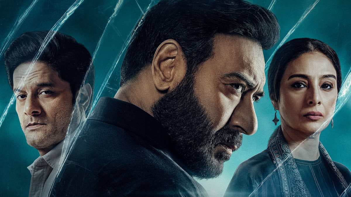 Ajay Devgn as Vijay Salgaonkar in a promotional poster for Drishyam 3