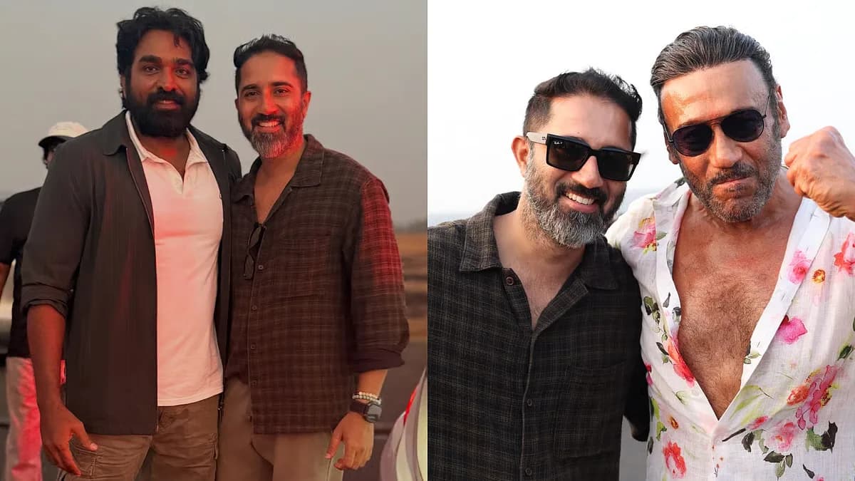 Vijay Sethupathi and Jackie Shroff in stills from Jailer 2