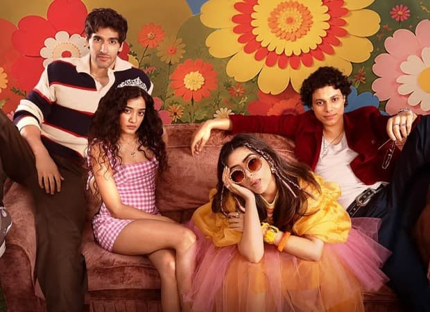 Poster or trailer still from Don't Be Shy featuring the four lead newcomer actors