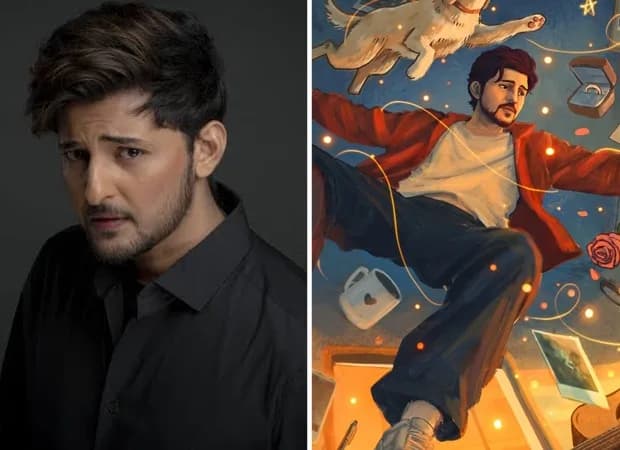 Cover art of Darshan Raval’s The Everafter EP showing envelope, ring, door, dog and scattered letters