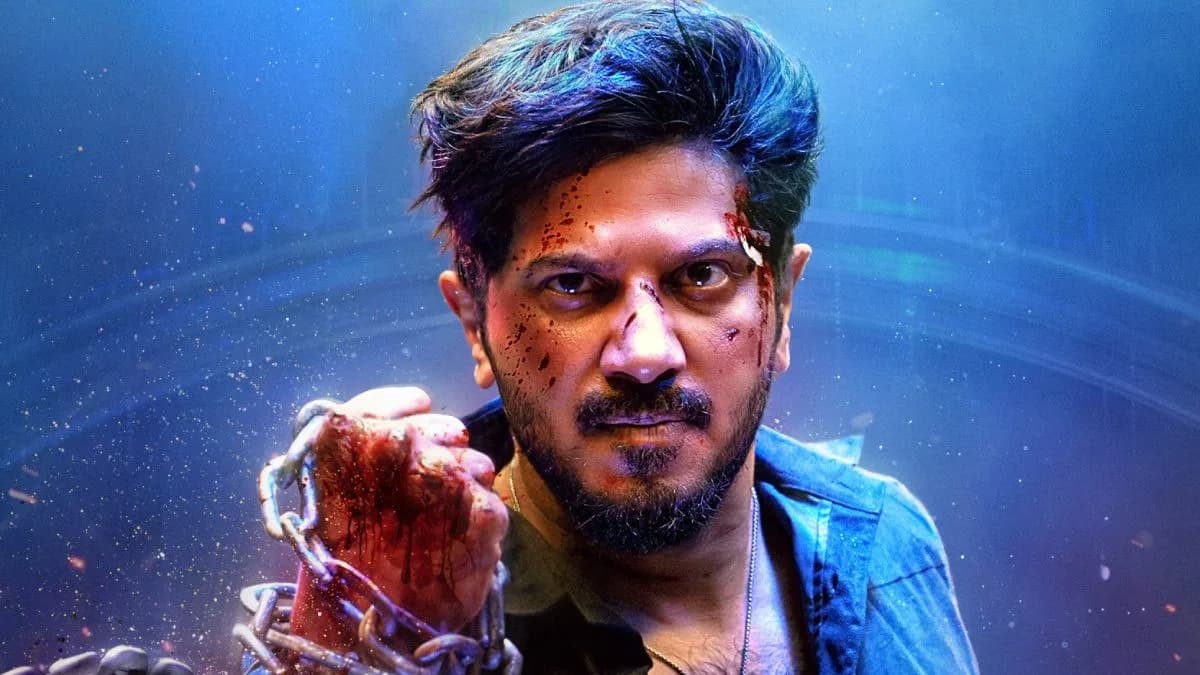 Poster of Dulquer Salmaan's film I'm Game showing the actor in a fantasy setting