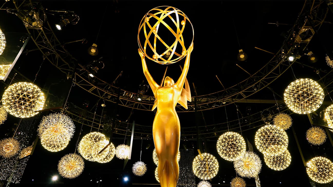 Red carpet arrivals at the 78th Emmy Awards outside the Peacock Theater in Los Angeles.