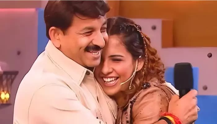 Manoj Tiwari speaking to reporters after his daughter Rhiti's controversial appearance on Bigg Boss 20