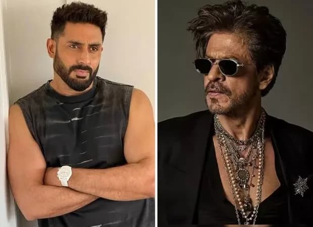 Abhishek Bachchan and Shah Rukh Khan together at a public event