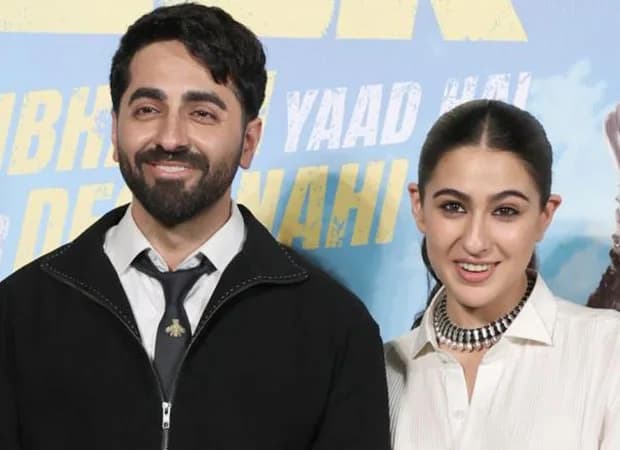 Ayushmann Khurrana and Sara Ali Khan in a chaotic scene from Udta Teer’s new trailer.