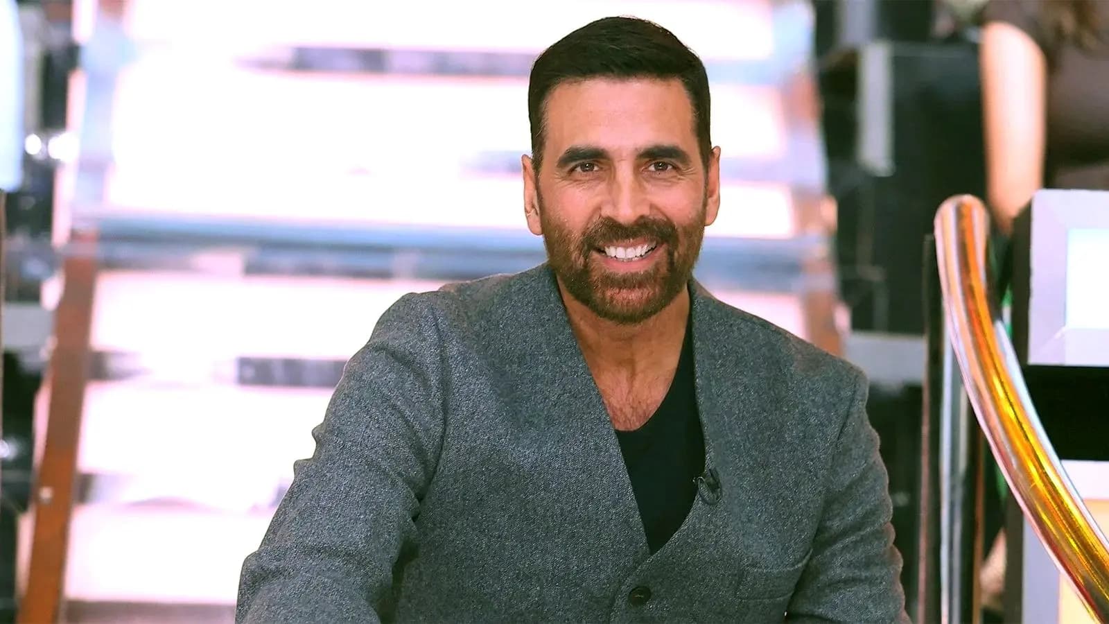 Akshay Kumar on the set of his upcoming film Samuk
