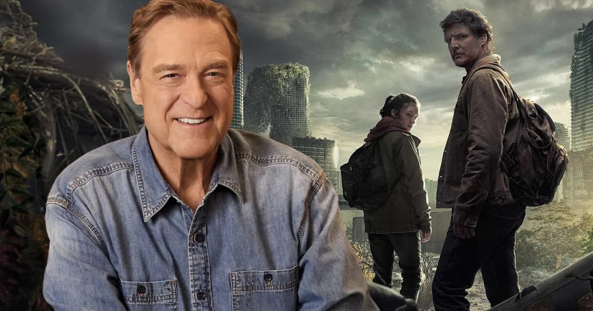 John Goodman smiling in a promotional still for HBO’s The Last of Us Season 3