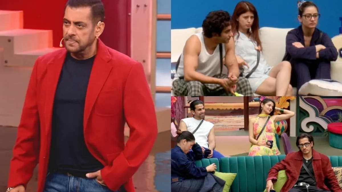 Salman Khan hosting Bigg Boss 20 Weekend Ka Vaar on the show's stage set