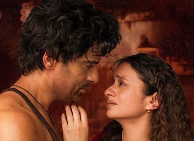 Poster-style still from Mirzapur: The Movie promoting the 'Sanson Ki Mala' song release