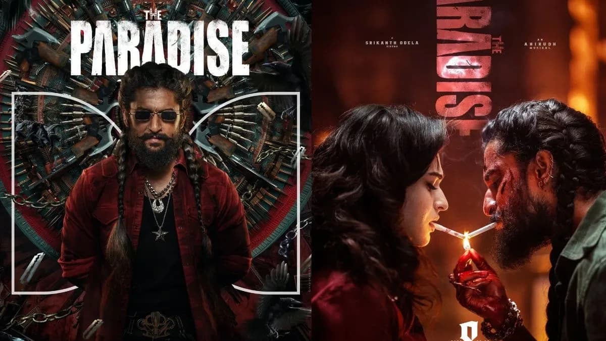 Promotional poster or still of Nani from the Telugu film The Paradise, directed by Srikanth Odela